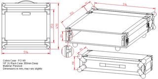 Cobra 2U 19-Inch Rack Case 350mm Deep% 